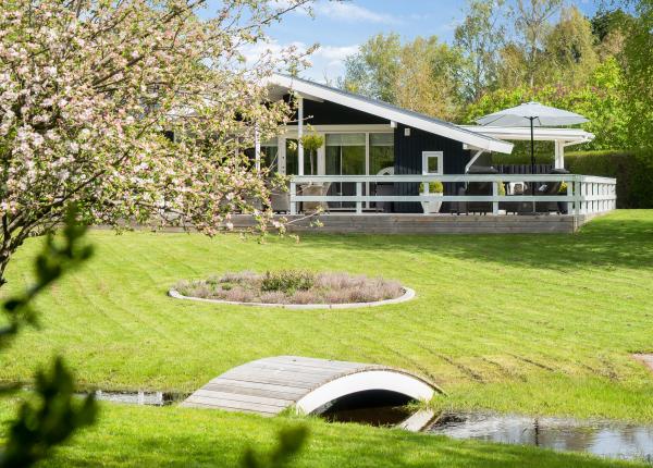 Spitze Schwarz Weiße Rustikale Ferienhaus